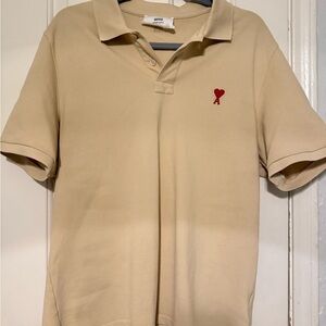 Ami Beige Polo Shirt